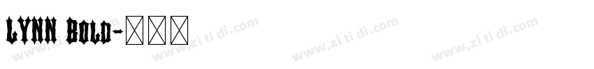 LYNN Bold字体转换